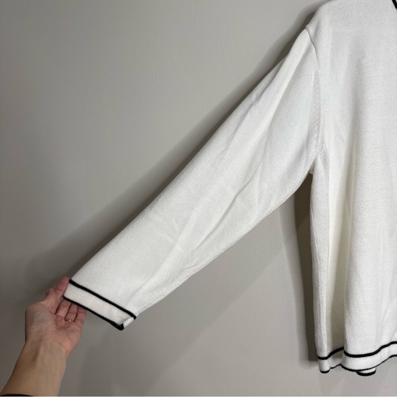 Liz Claiborne Sport Cotton Golf Novelty Print Collegiate Preppy Sweater Large - Picture 5 of 10